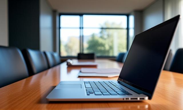 Ufficio moderno e sicuro che rappresenta la protezione dei dati